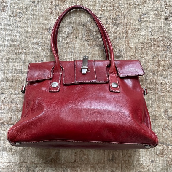 Michael Kors Handbags - Michael Kors Satchel Bag.  Pebbled leather.  Red maroon color.